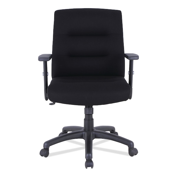 Alera Office Chair Chairs/Stools, T-Bar, Fabric, Black - 12010-03B