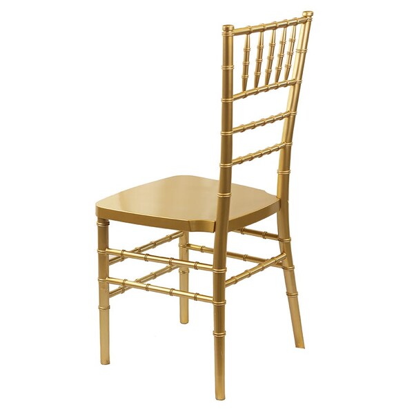 Atlas Commercial Products Resin Chiavari Chair with Premium Steel Frame, Gold - RCC3GLD