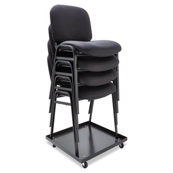Alera Stacking Chair Dolly, 22.44w x 22.44d, Black - ALESCCART