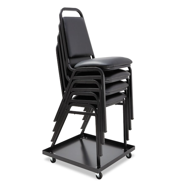 Alera Stacking Chair Dolly, 22.44w x 22.44d, Black - ALESCCART