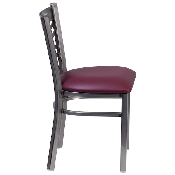 Flash Furniture Hercules Restaurant Chair, Tan Back, 16-1/2 in W 17" L 32-1/4" H, Vinyl Seat - XU-6FOB-CLR-BURV-GG