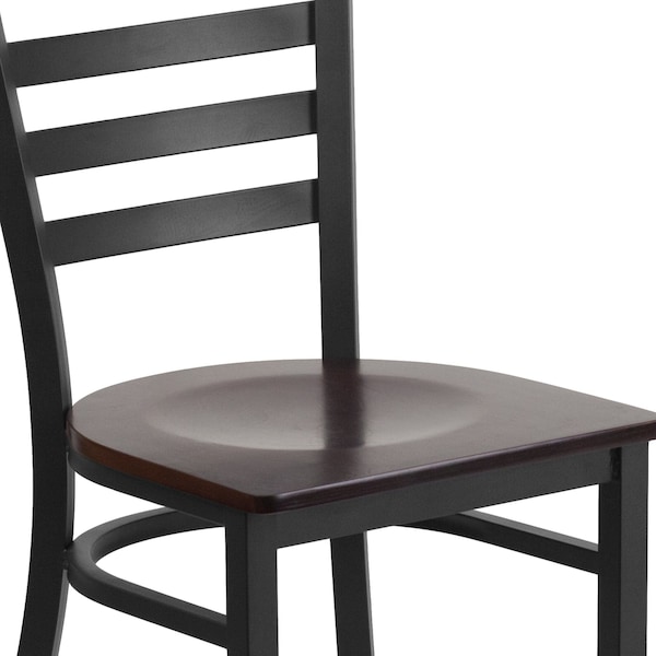 Flash Furniture Hercules Restaurant Chair, 16-1/2 in W 17" L 32-1/4" H - XU-DG694BLAD-WALW-GG