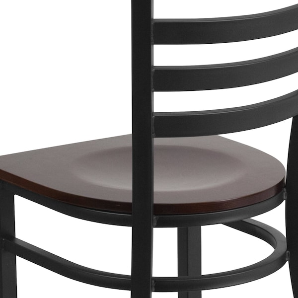Flash Furniture Hercules Restaurant Chair, 16-1/2 in W 17" L 32-1/4" H - XU-DG694BLAD-WALW-GG