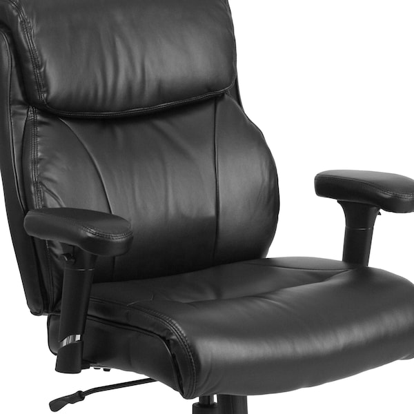 Flash Furniture Hercules Task Office Chair, Black Back, 29-1/2 in W 29" L 44" H, Adjustable Padded - GO-2031-LEA-GG