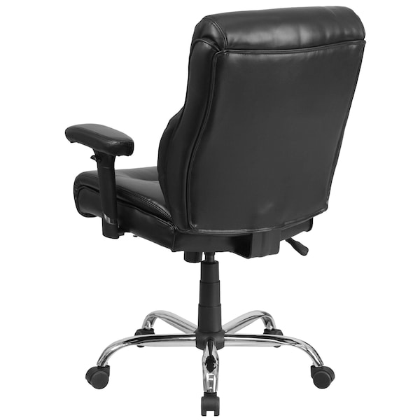 Flash Furniture Hercules Task Office Chair, Black Back, 29-1/2 in W 29" L 44" H, Adjustable Padded - GO-2031-LEA-GG