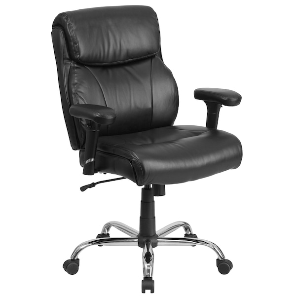 Flash Furniture Hercules Task Office Chair, Black Back, 29-1/2 in W 29" L 44" H, Adjustable Padded - GO-2031-LEA-GG