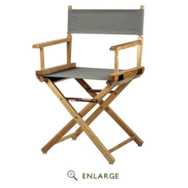 Casual Home Casual Home 200-01-021-18 18 in. Directors Chair White Frame with Gray Canvas - 200-01/021-18