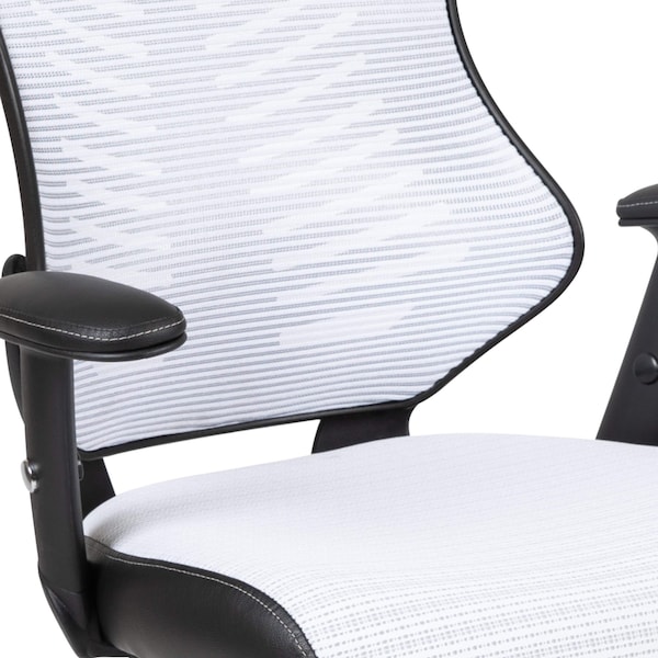Flash Furniture White Mesh High Back Chair - BL-ZP-806-WH-GG