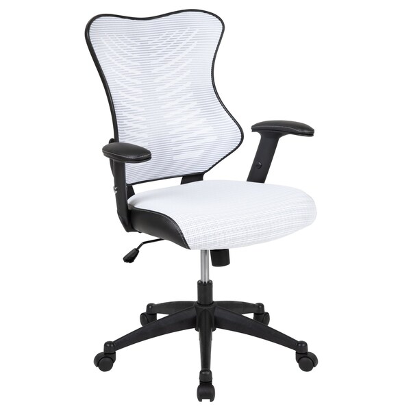 Flash Furniture White Mesh High Back Chair - BL-ZP-806-WH-GG