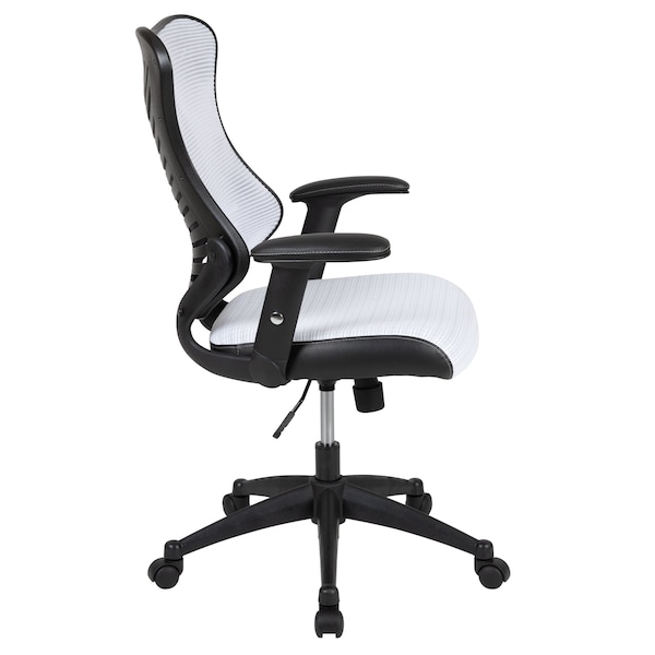 Flash Furniture White Mesh High Back Chair - BL-ZP-806-WH-GG