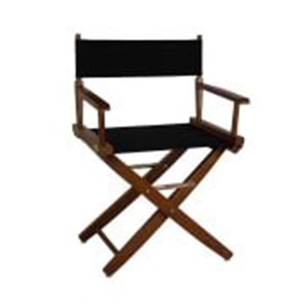 Doba-Bnt 206-04-032-15 18 in. Extra-Wide Premium Directors Chair, Oak Frame with Black Color Cover - SA4265521