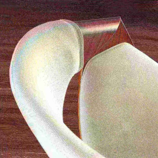 Lumisource Curvo Dining/Accent Chair in Walnut and Cream Fabric - CH-CRVNL WL+CR