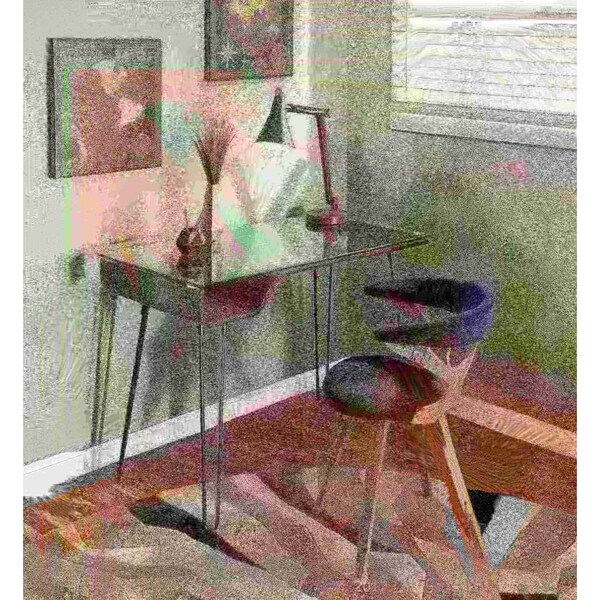 Lumisource Gardenia Dining/Accent Chair in Light Grey Wood and Black Velvet - CH-GARD LGY+BK