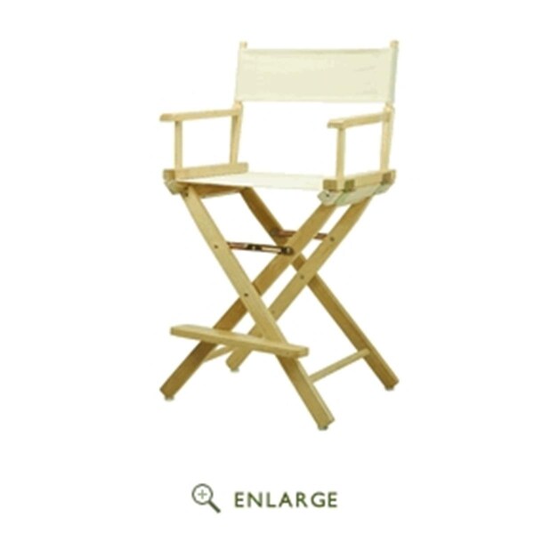 Casual Home 220-00-021-12 24 in. Directors Chair Natural Frame with Natural & Wheat Canvas - 220-00/021-12