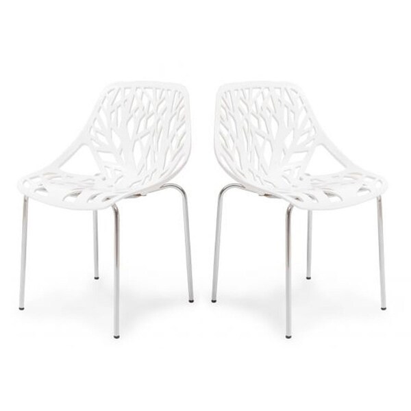 Rainbow Outdoor Limo Set of 4 Stackable Armchair-White - RBO-LIMO-WHT-C-SET4