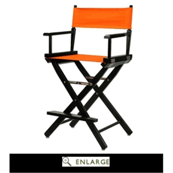 Casual Home 220-02-021-59 24 in. Directors Chair Black Frame with Tangerine Canvas - 220-02/021-59