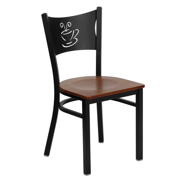 Flash Furniture Hercules Restaurant Chair, 17-1/4 in W 20" L 33-1/4" H, Plywood Seat - XU-DG-60099-COF-CHYW-GG