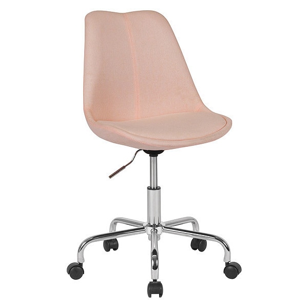Flash Furniture Fabric Task Chair, 17-1/2" to 21-1/2", Pink - CH-152783-PK-GG