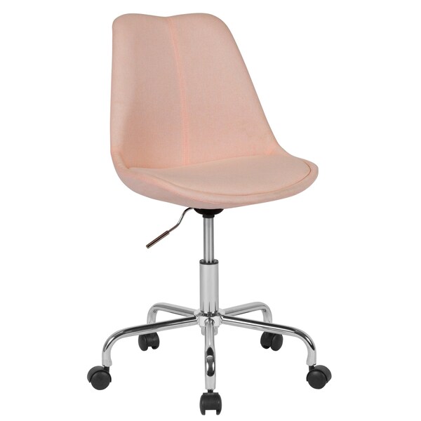 Flash Furniture Fabric Task Chair, 17-1/2" to 21-1/2", Pink - CH-152783-PK-GG