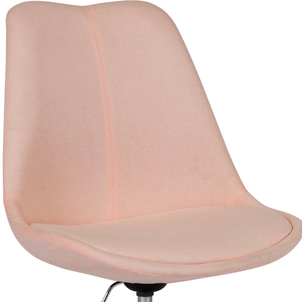 Flash Furniture Fabric Task Chair, 17-1/2" to 21-1/2", Pink - CH-152783-PK-GG