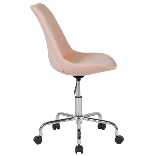 Flash Furniture Fabric Task Chair, 17-1/2" to 21-1/2", Pink - CH-152783-PK-GG