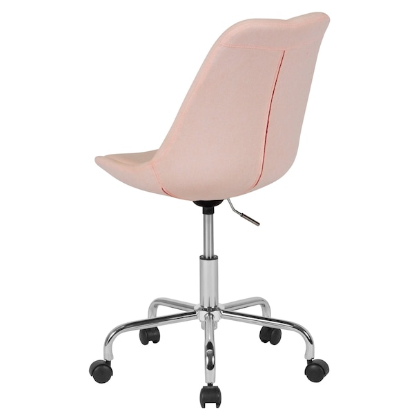 Flash Furniture Fabric Task Chair, 17-1/2" to 21-1/2", Pink - CH-152783-PK-GG