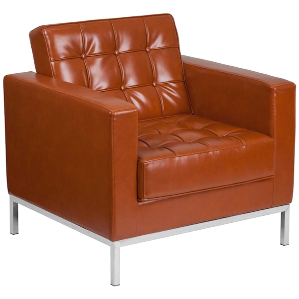 Flash Furniture Hercules Lacey Chair, 33 in W 31" L 32" H, Straight, Leather Seat - ZB-LACEY-831-2-CHAIR-COG-GG