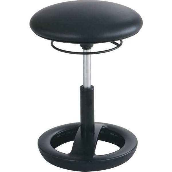 Safco Desk Chair Desk Chair, Height Chair, Vinyl, 17" Height, Vinyl, Black - 3000BV