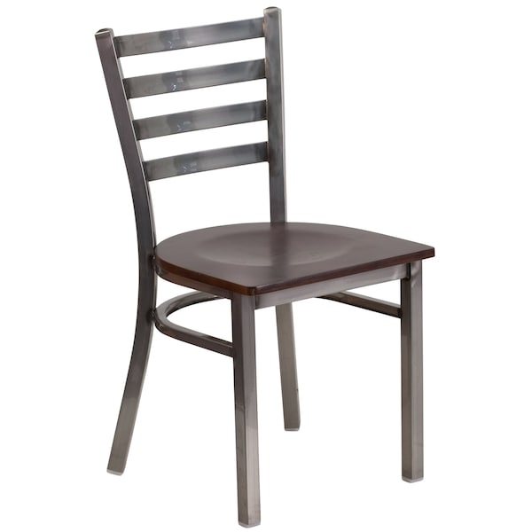 Flash Furniture Hercules Restaurant Chair, 16-1/2 in W 17" L 32-1/4" H - XU-DG694BLAD-CLR-WALW-GG
