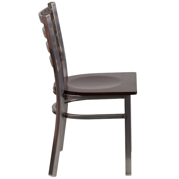 Flash Furniture Hercules Restaurant Chair, 16-1/2 in W 17" L 32-1/4" H - XU-DG694BLAD-CLR-WALW-GG