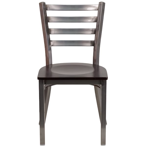 Flash Furniture Hercules Restaurant Chair, 16-1/2 in W 17" L 32-1/4" H - XU-DG694BLAD-CLR-WALW-GG