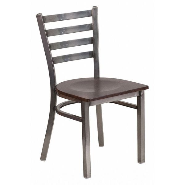 Flash Furniture Hercules Restaurant Chair, 16-1/2 in W 17" L 32-1/4" H - XU-DG694BLAD-CLR-WALW-GG
