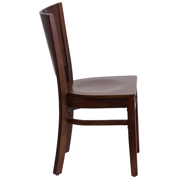 Flash Furniture Lacey Restaurant Chair, 17-1/4 in W 20-1/2" L 33-1/2" H - XU-DG-W0094B-WAL-WAL-GG