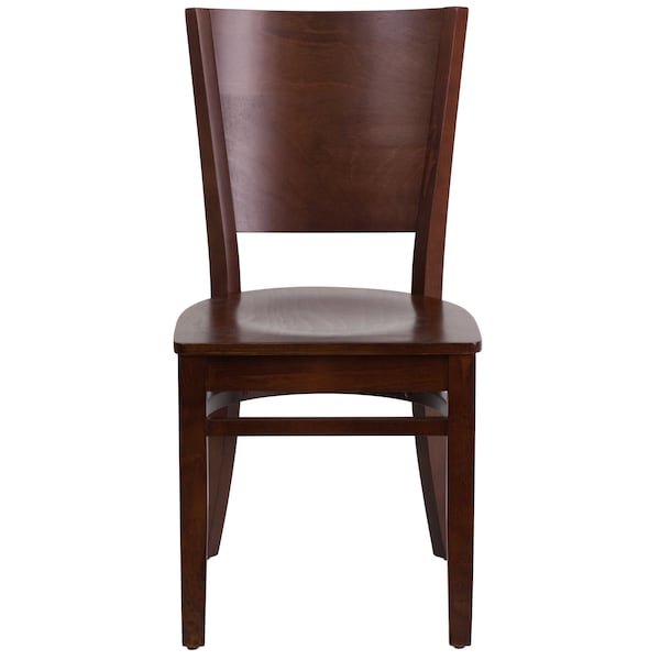Flash Furniture Lacey Restaurant Chair, 17-1/4 in W 20-1/2" L 33-1/2" H - XU-DG-W0094B-WAL-WAL-GG