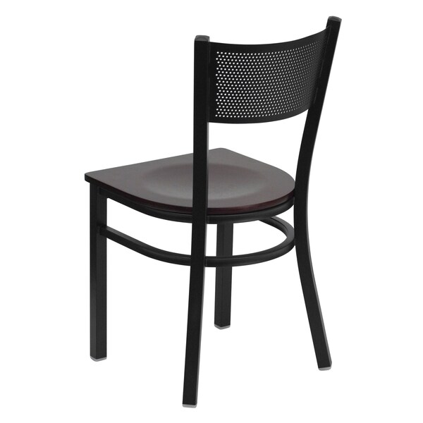 Flash Furniture Hercules Restaurant Chair, 17-1/4 in W 20" L 33-1/4" H - XU-DG-60115-GRD-MAHW-GG