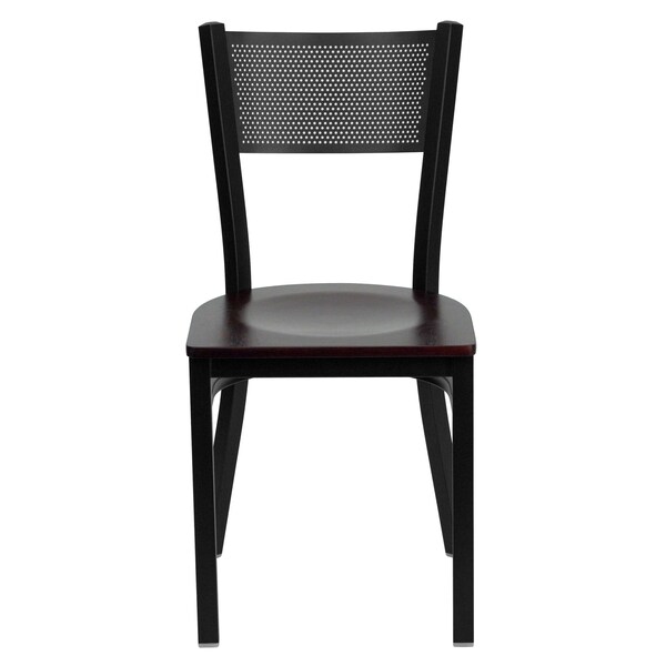 Flash Furniture Hercules Restaurant Chair, 17-1/4 in W 20" L 33-1/4" H - XU-DG-60115-GRD-MAHW-GG