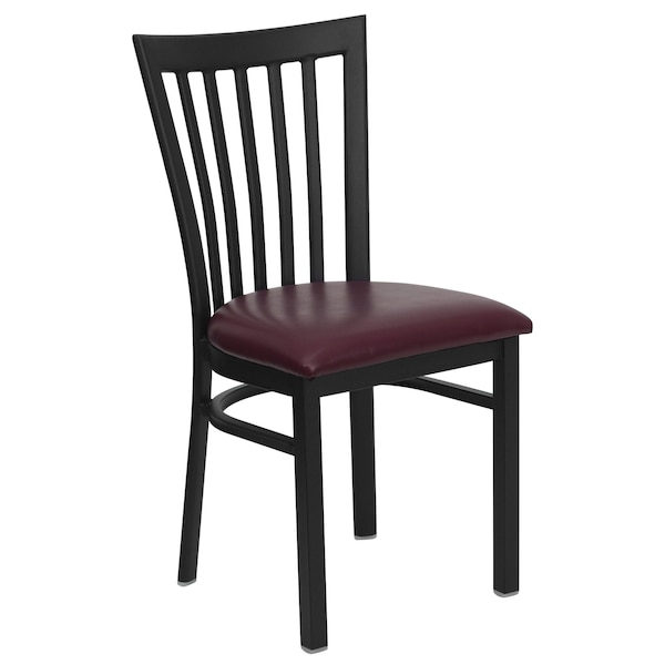 Flash Furniture Hercules Restaurant Chair, 17-1/4 in W 18-3/4" L 34-3/4" H - XU-DG6Q4BSCH-BURV-GG