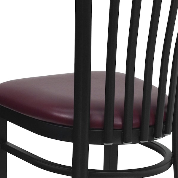 Flash Furniture Hercules Restaurant Chair, 17-1/4 in W 18-3/4" L 34-3/4" H - XU-DG6Q4BSCH-BURV-GG