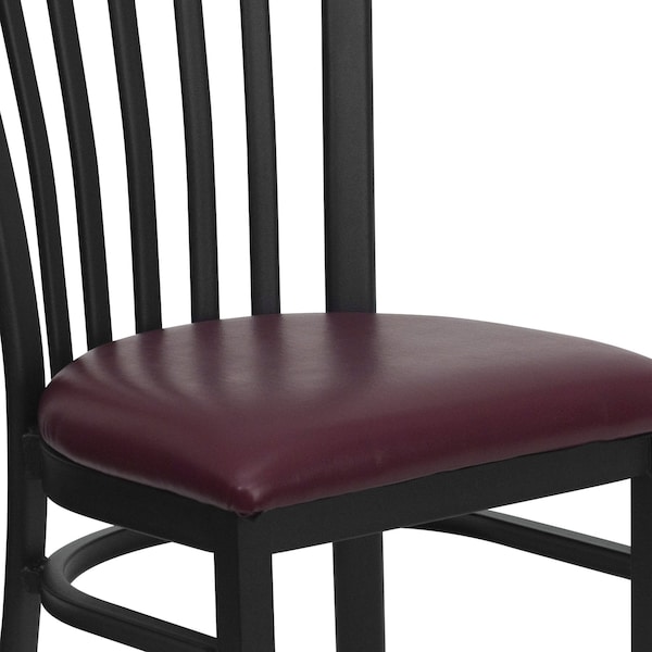 Flash Furniture Hercules Restaurant Chair, 17-1/4 in W 18-3/4" L 34-3/4" H - XU-DG6Q4BSCH-BURV-GG