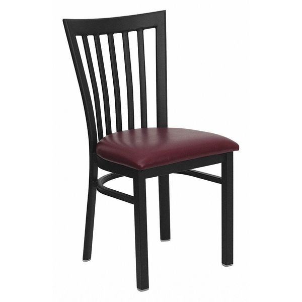 Flash Furniture Hercules Restaurant Chair, 17-1/4 in W 18-3/4" L 34-3/4" H - XU-DG6Q4BSCH-BURV-GG