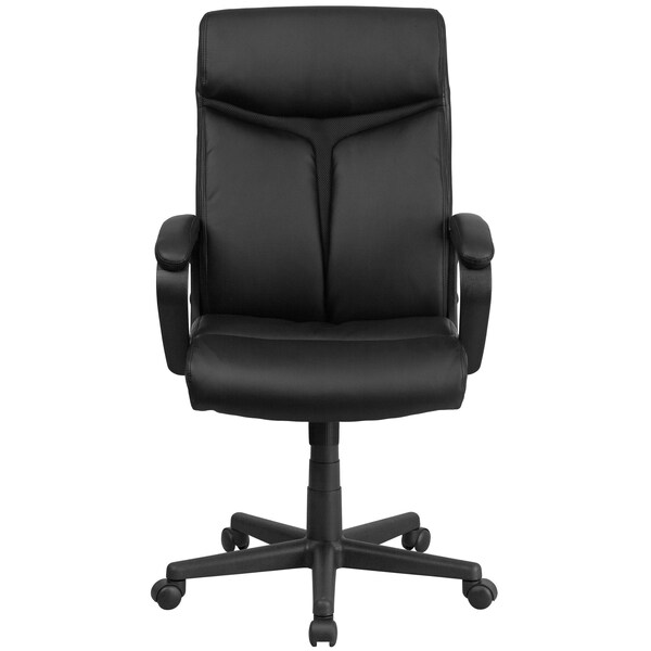 Flash Furniture Executive Chair, Black Seat, Leather Back - GO-2196-1-GG