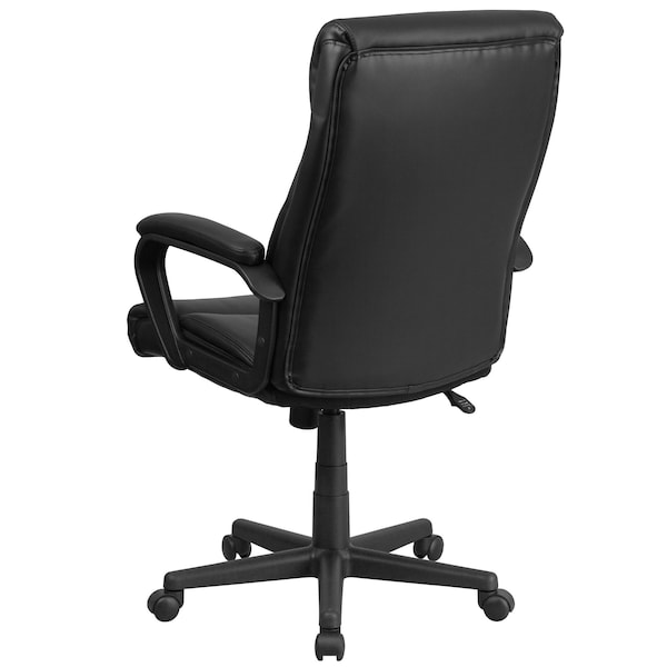 Flash Furniture Executive Chair, Black Seat, Leather Back - GO-2196-1-GG