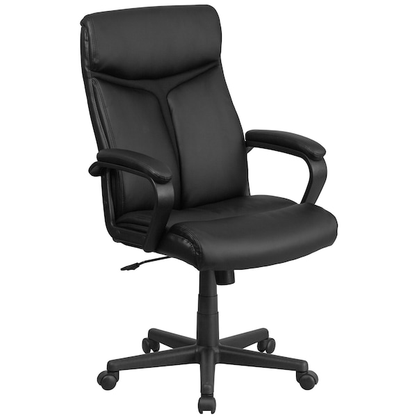 Flash Furniture Executive Chair, Black Seat, Leather Back - GO-2196-1-GG