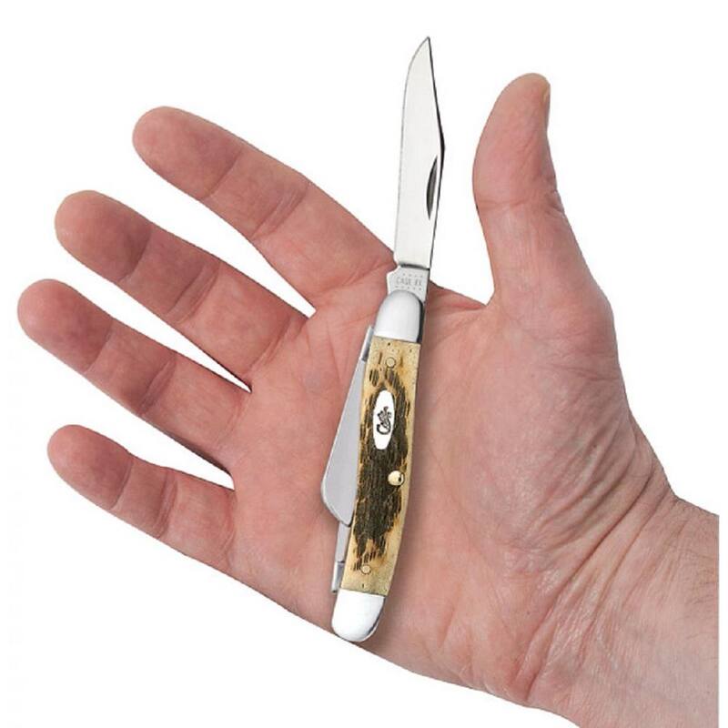 W.R. Case and Sons Cutlery Co. Amber Bone Medium Stockman Pocket Knife - FI00039