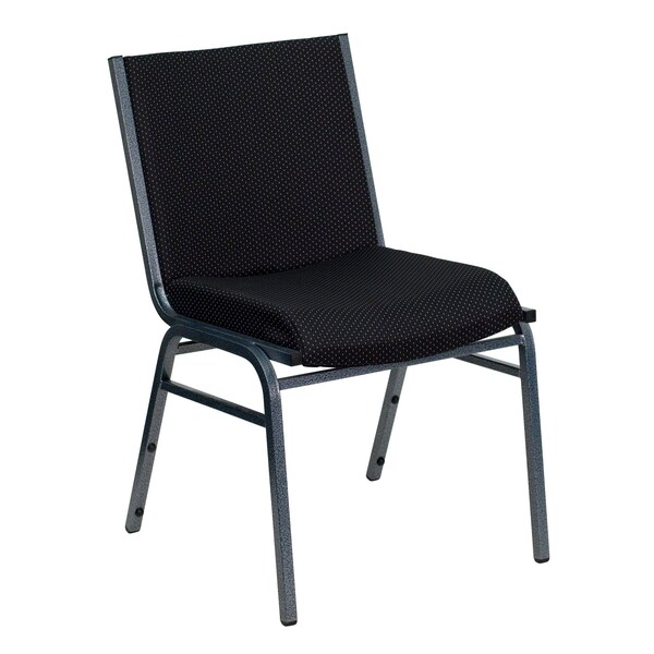Flash Furniture Stack Chair, Black Seat, Fabric Seat - XU-60153-BK-GG
