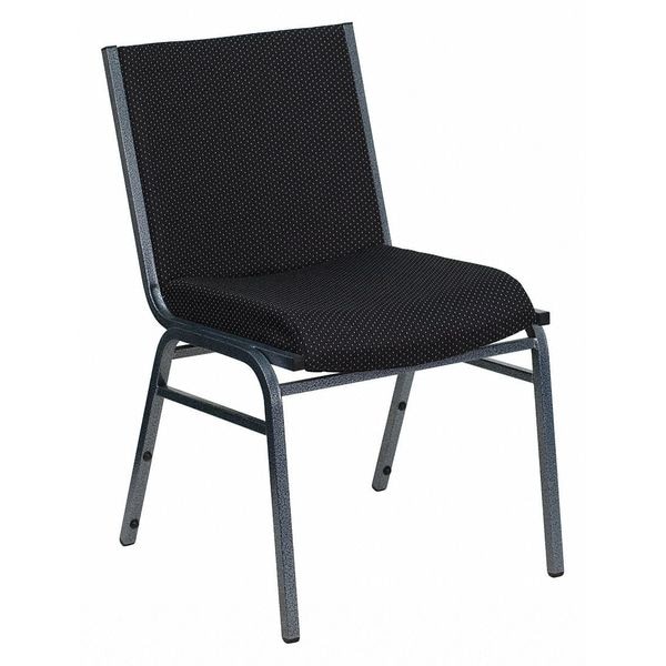 Flash Furniture Stack Chair, Black Seat, Fabric Seat - XU-60153-BK-GG
