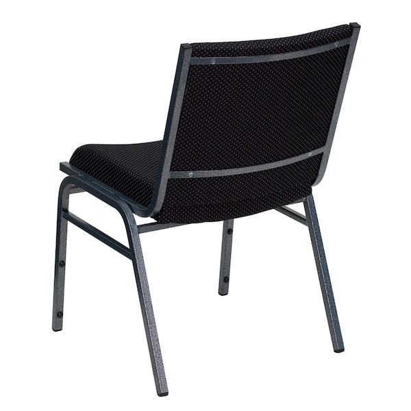 Flash Furniture Stack Chair, Black Seat, Fabric Seat - XU-60153-BK-GG