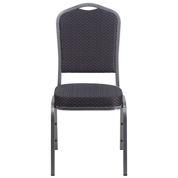 Flash Furniture Hercules Banquet Chair, Black Back, 17.25 W 20-1/4" L 38 H, Fabric Seat - HF-C01-SV-E26-BK-GG