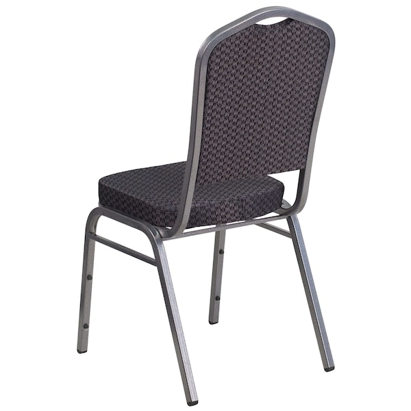 Flash Furniture Hercules Banquet Chair, Black Back, 17.25 W 20-1/4" L 38 H, Fabric Seat - HF-C01-SV-E26-BK-GG