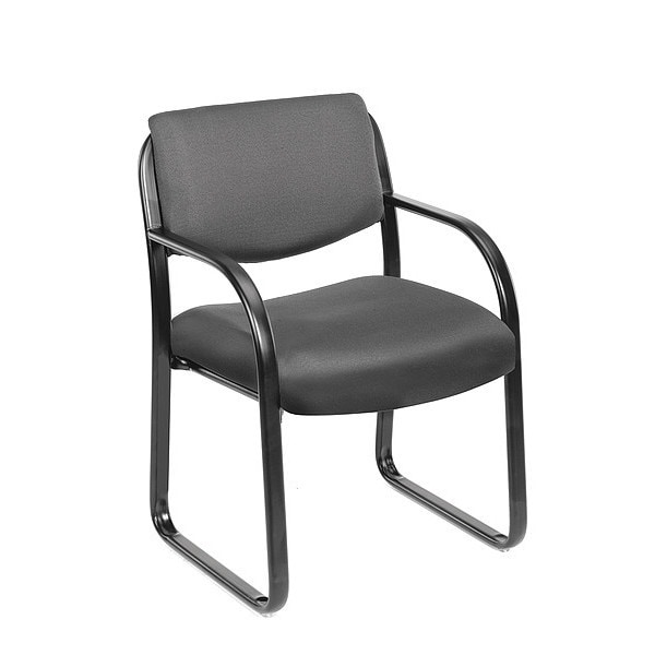 Boss B9521 Guest Chair, 23 in W 24-1/2" L 34-1/2" H, Fixed - B9521-GY